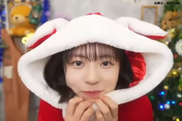 サンタの衣装で微笑む正源司陽子