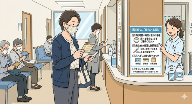 医療機関でキャンセルポリシーを導入しているかを事前にしっかり確認しているイメージ画像
